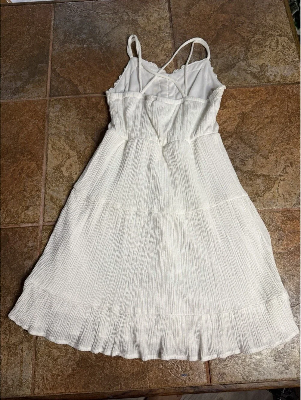 Art & Class Girls White Dress Size Small 6/6x